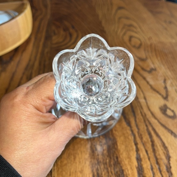 Imperial Crystal Candle Sticks and Candle Holder Mint Condition - Picture 3 of 5